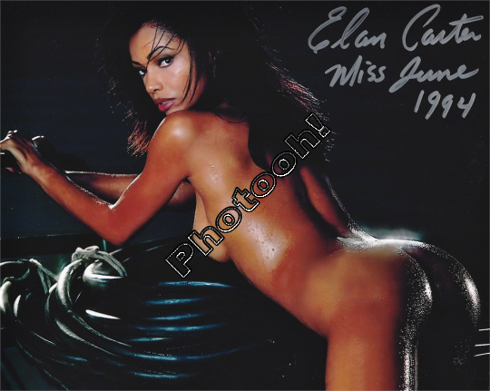 ELAN CARTER 06-1994 PLAYBOY PLAYMATE Photo Signed Autograph REPRINT