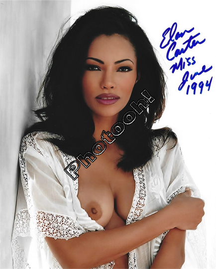 ELAN CARTER June-1994 PLAYBOY PLAYMATE Photo Signed Autograph REPRINT