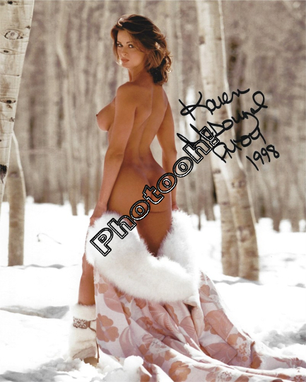 KAREN McDOUGAL 1998 PLAYBOY PMOY Photo Signed Autograph REPRINT